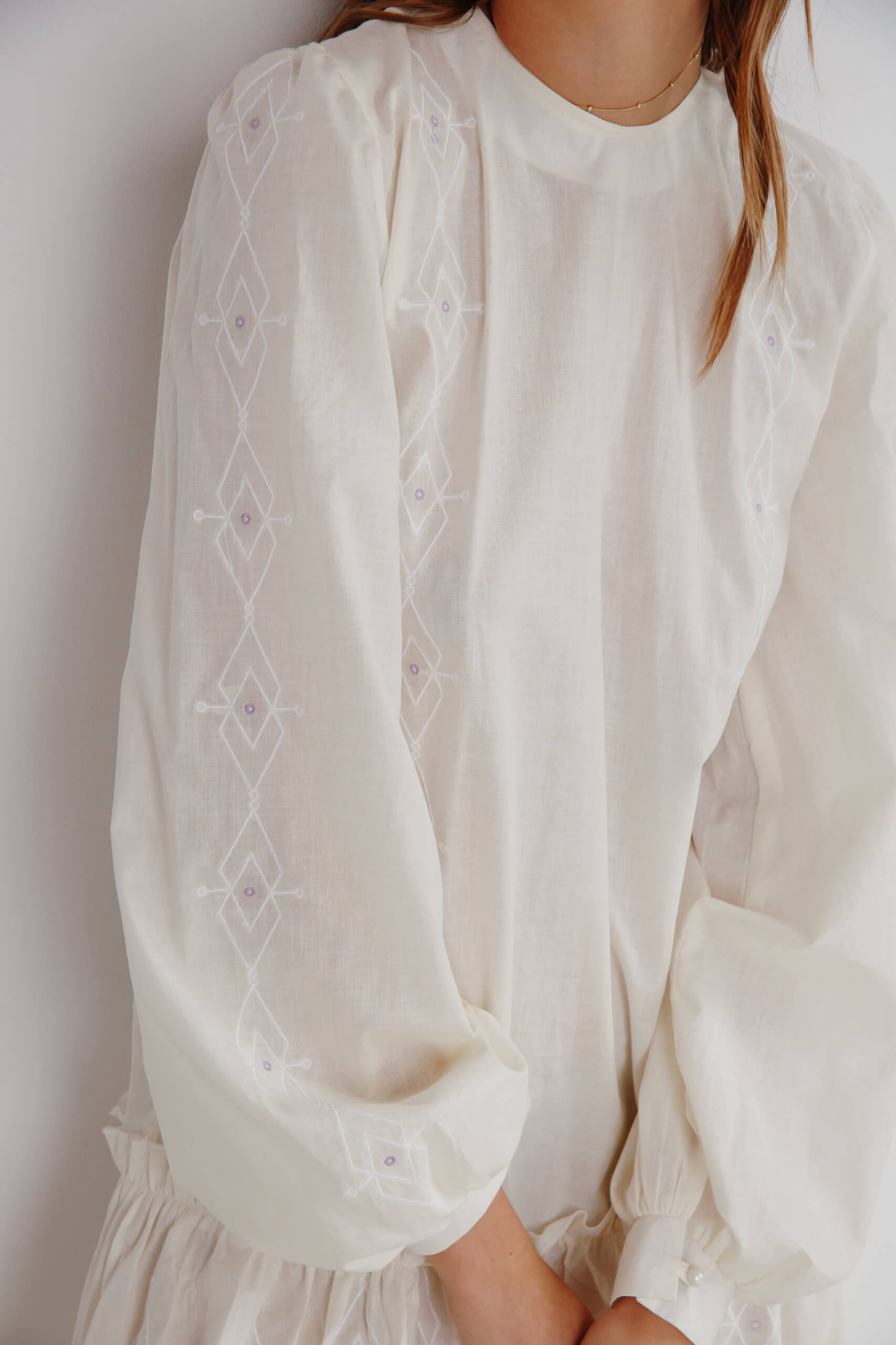 Maxi embroidered dress