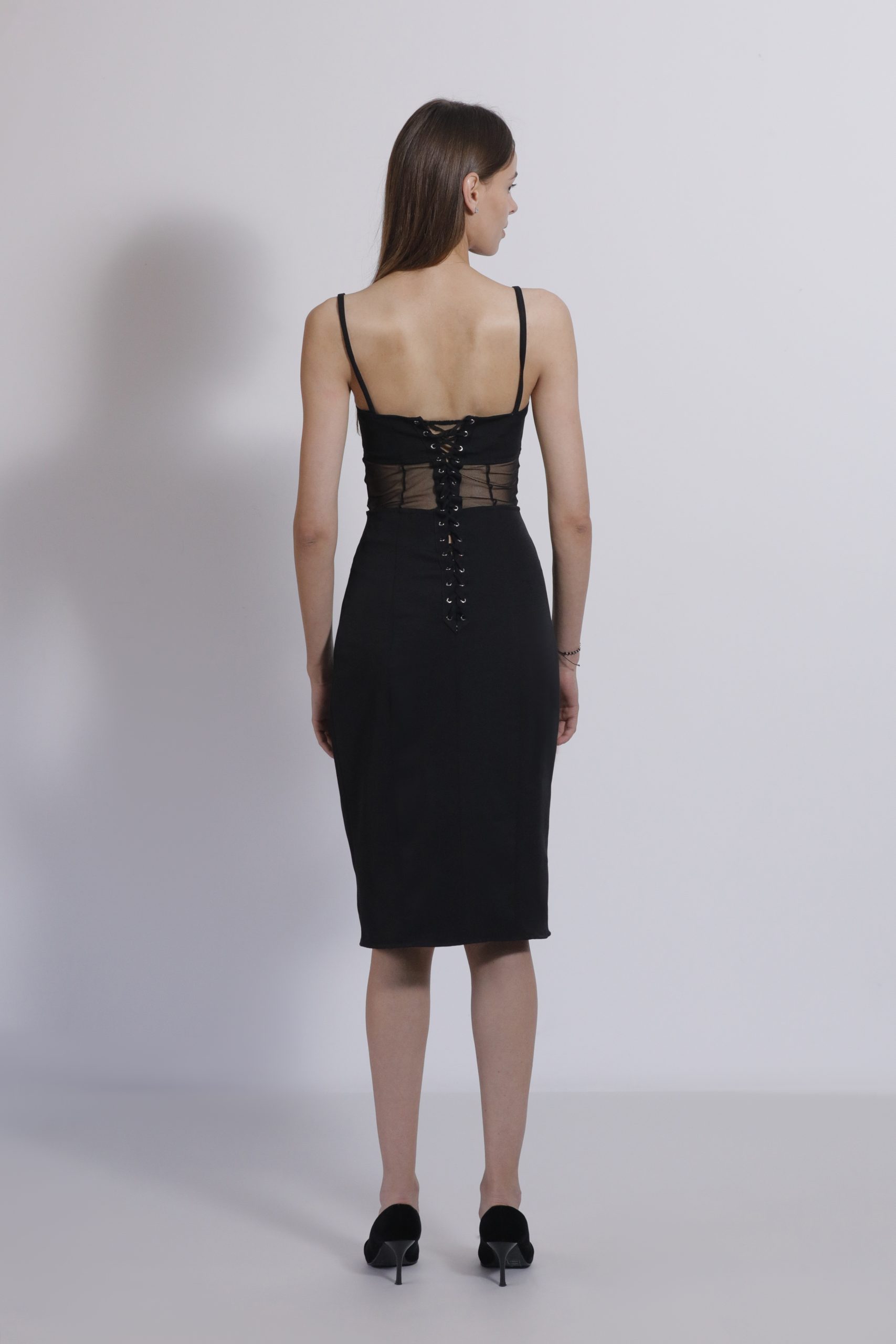 DIVINE INTEGRATION BLACK DRESS